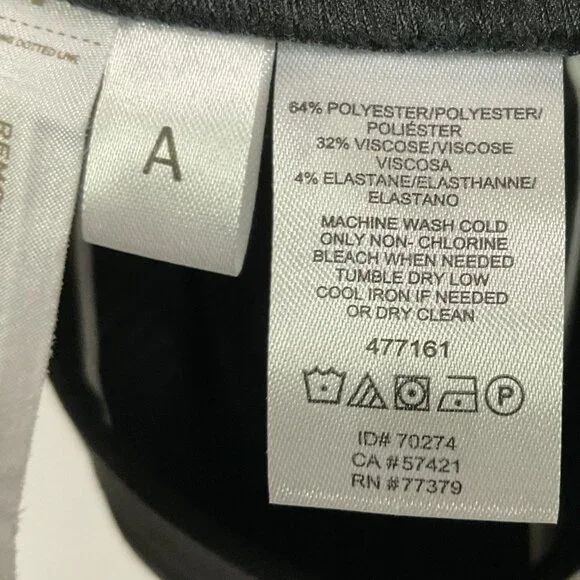 NWT Ann Taylor The Straight Black Pants, Mid-Rise, Straight Leg, Bi-Stretch, 18 - Picture 12 of 14